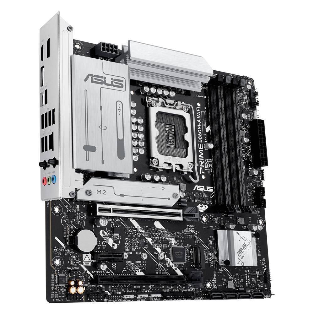Foto 5 pulgar | Tarjeta Madre Asus Prime B860m-a Wifi-csm Lga 1851 4x Ddr5 2x M.2 Pcie 5.0 Usb-c Wi-fi 6e Bt 5.3 Mic