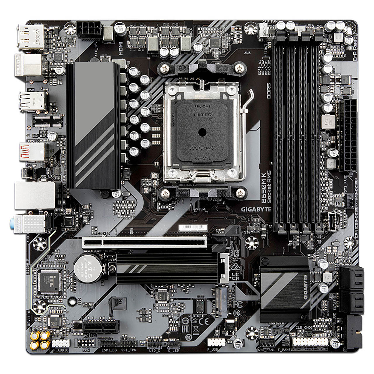 Foto 3 pulgar | Tarjeta Madre Gigabyte B650m K: Socket Am5  Ddr5  Micro Atx
