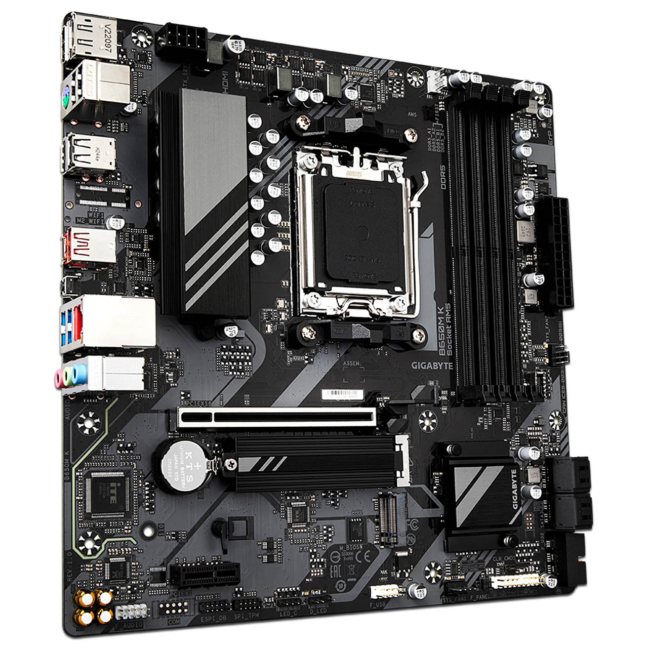 Foto 3 | Tarjeta Madre Gigabyte B650m K: Socket Am5  Ddr5  Micro Atx
