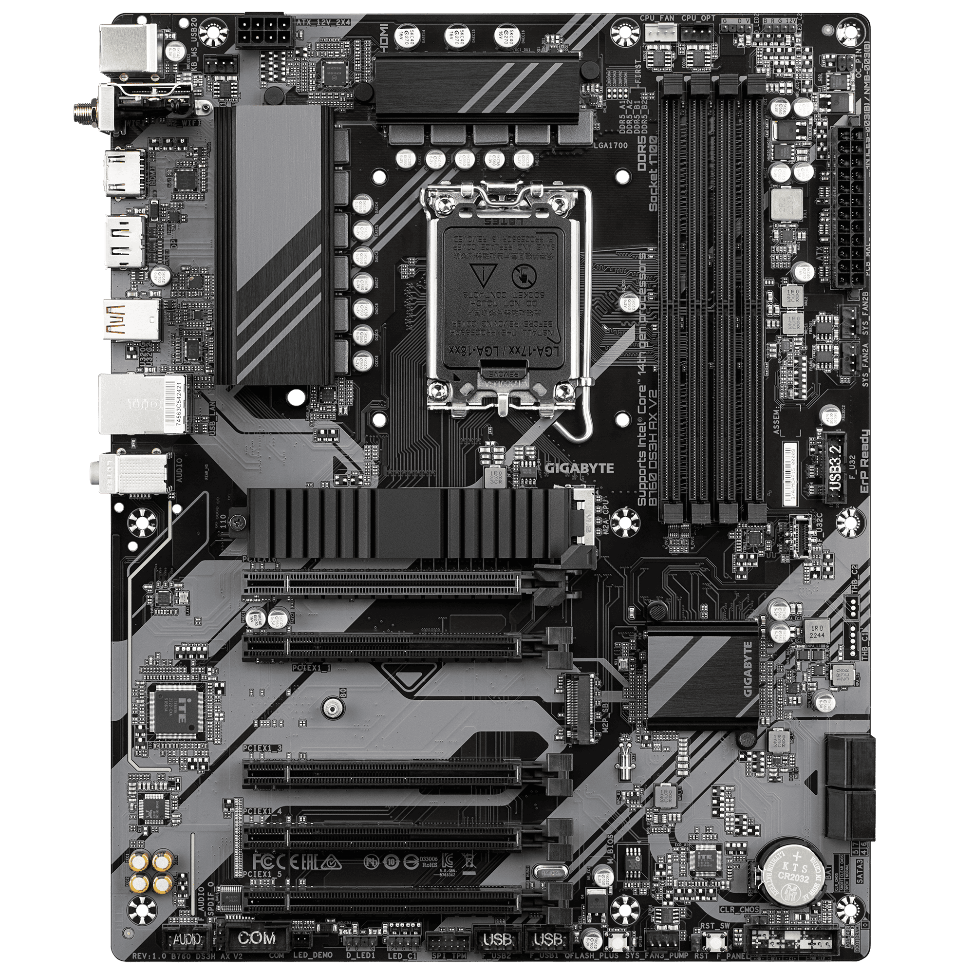 Foto 2 | Mother Intel B760 Ds3h Ax V2 Lga1700 Gigabyte 4xddr5 256gb Atx