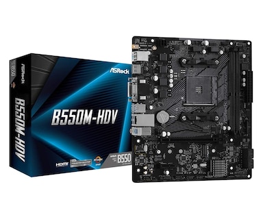 Foto 1 | Placa Base Asrock B550m-hdv Para Amd Am4 Ryzen De Tercera Generación - Venta Internacional.