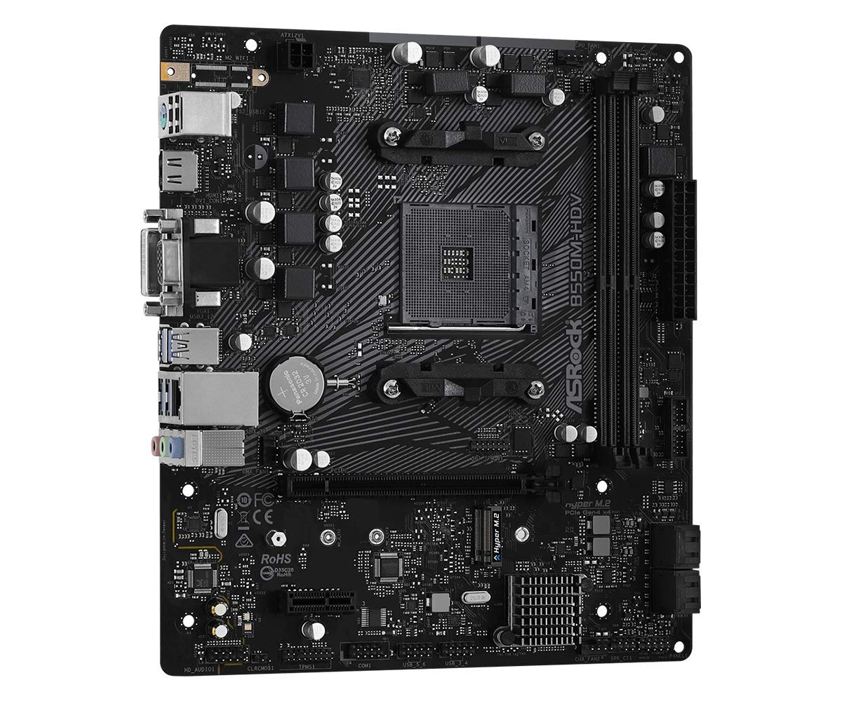 Foto 5 pulgar | Placa Base Asrock B550m-hdv Para Amd Am4 Ryzen De Tercera Generación - Venta Internacional.
