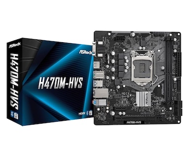 Foto 1 | Placa Madre Asrock H470m-hvs Ddr4 64 Gb 2933 Mhz Intel De 10ª Generación - Venta Internacional.