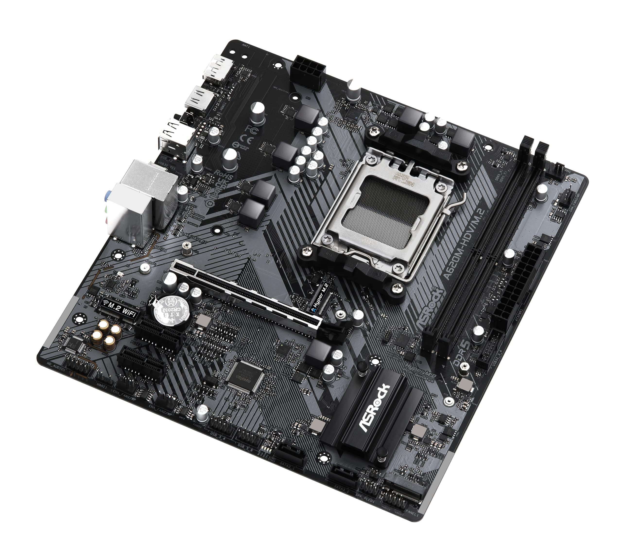 Foto 6 pulgar | Placa Base Asrock A620m-hdv/m.2 Para Amd Ryzen Serie 7000 - Venta Internacional.