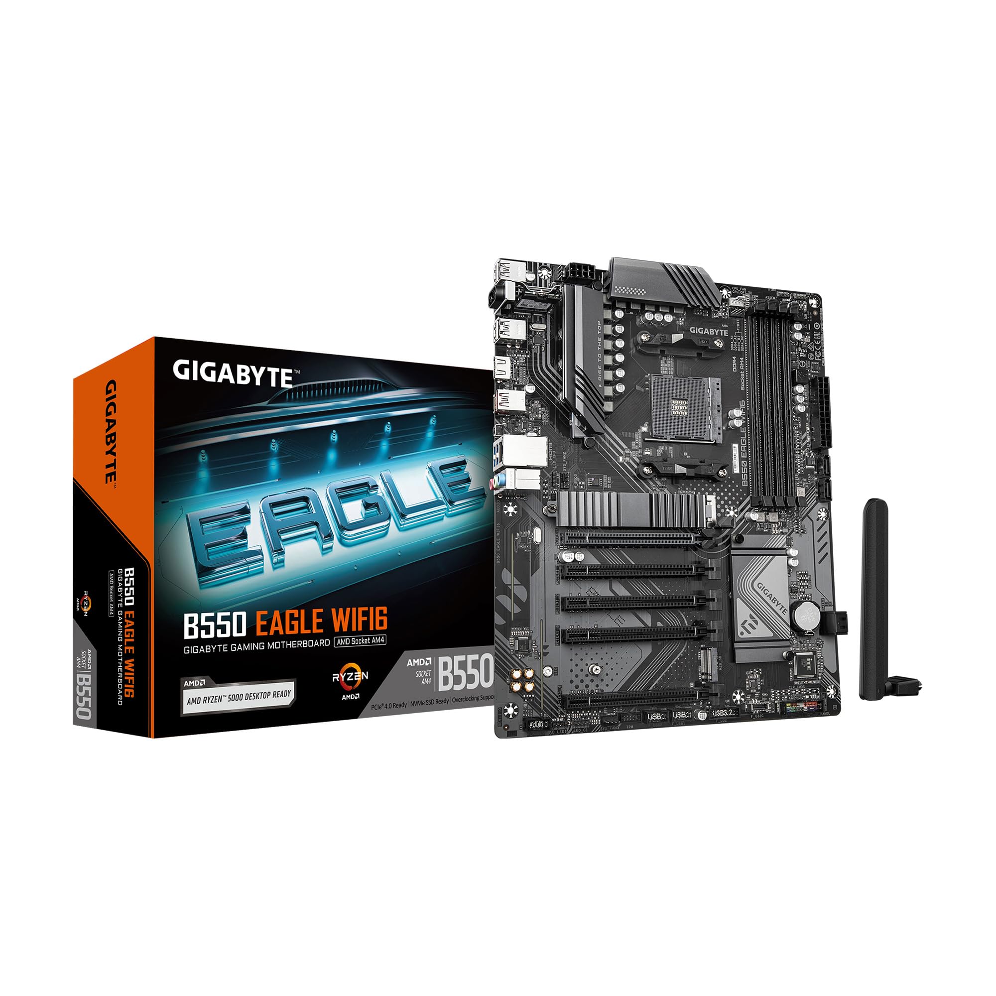 Foto 2 pulgar | Placa Madre Gigabyte B550 Eagle Wifi6 Atx Con Amd Ryzen 5000 - Venta Internacional.