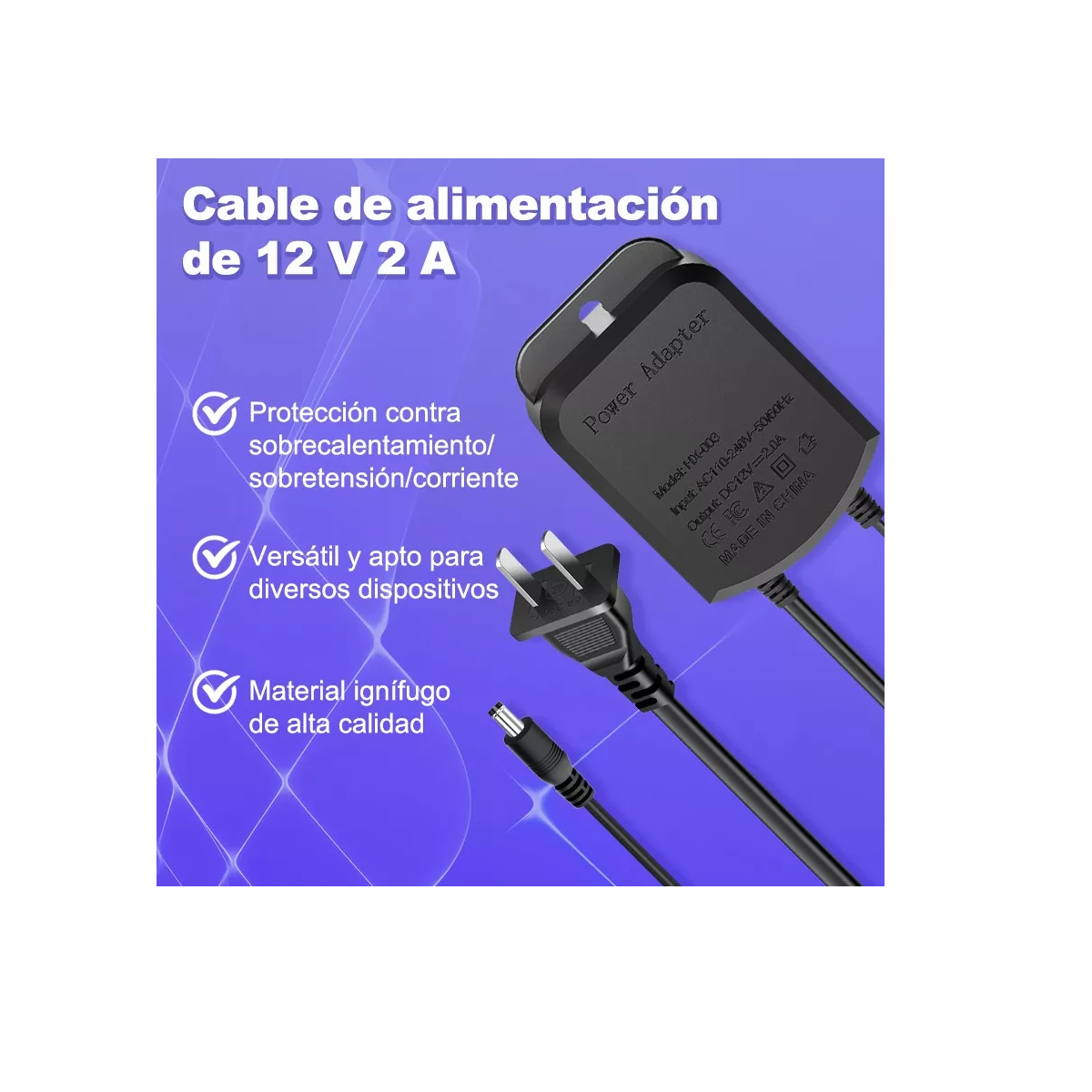 Foto 3 pulgar | Eliminador De Corriente  Para Cámara De Seguridad Eo Safe Imports Esi-17189 Negro