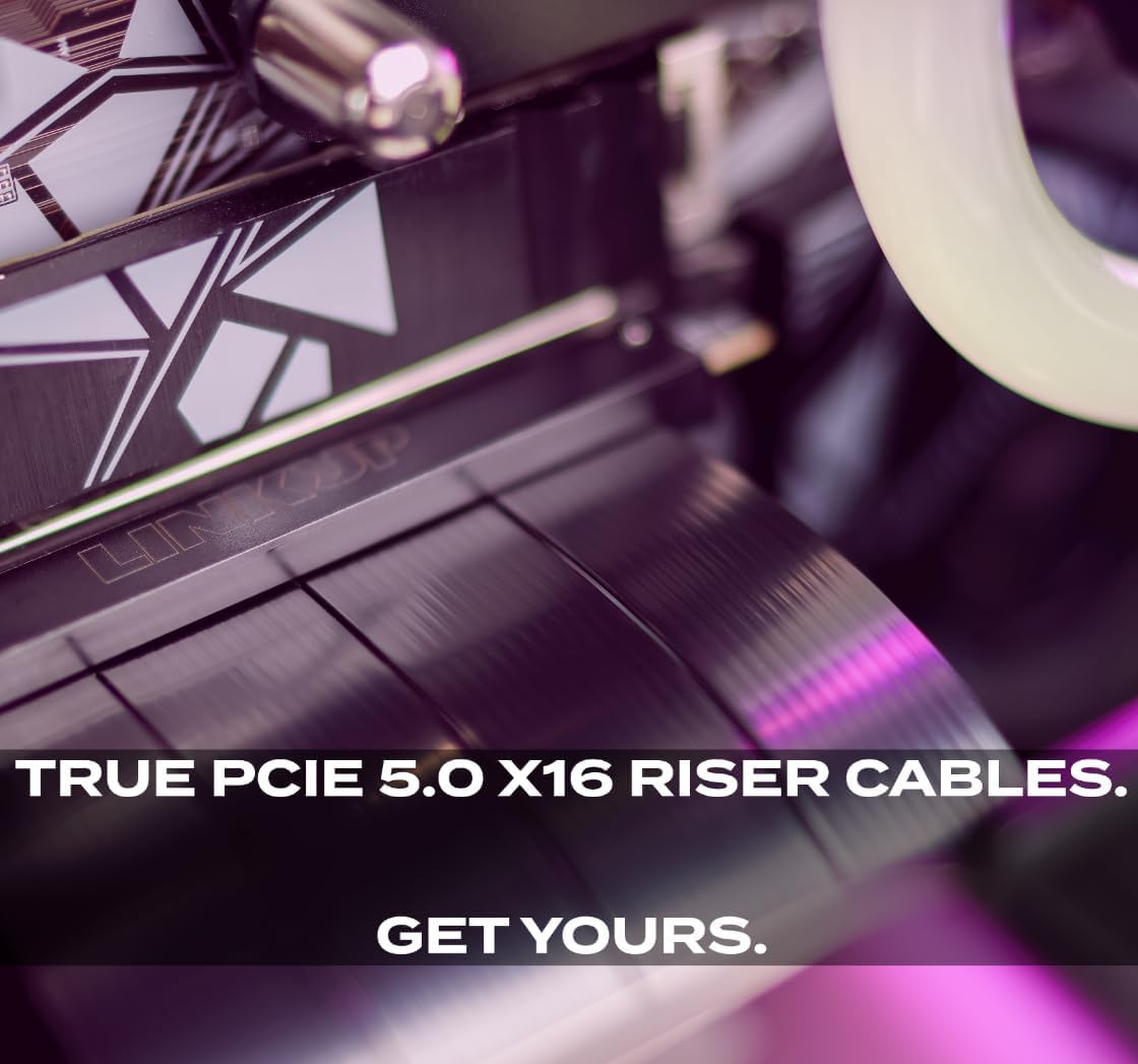 Foto 5 | Cable Vertical Pci-e 5.0 Linkup Ava5 X16 128 Gb/s 25 Cm Negro - Venta Internacional.