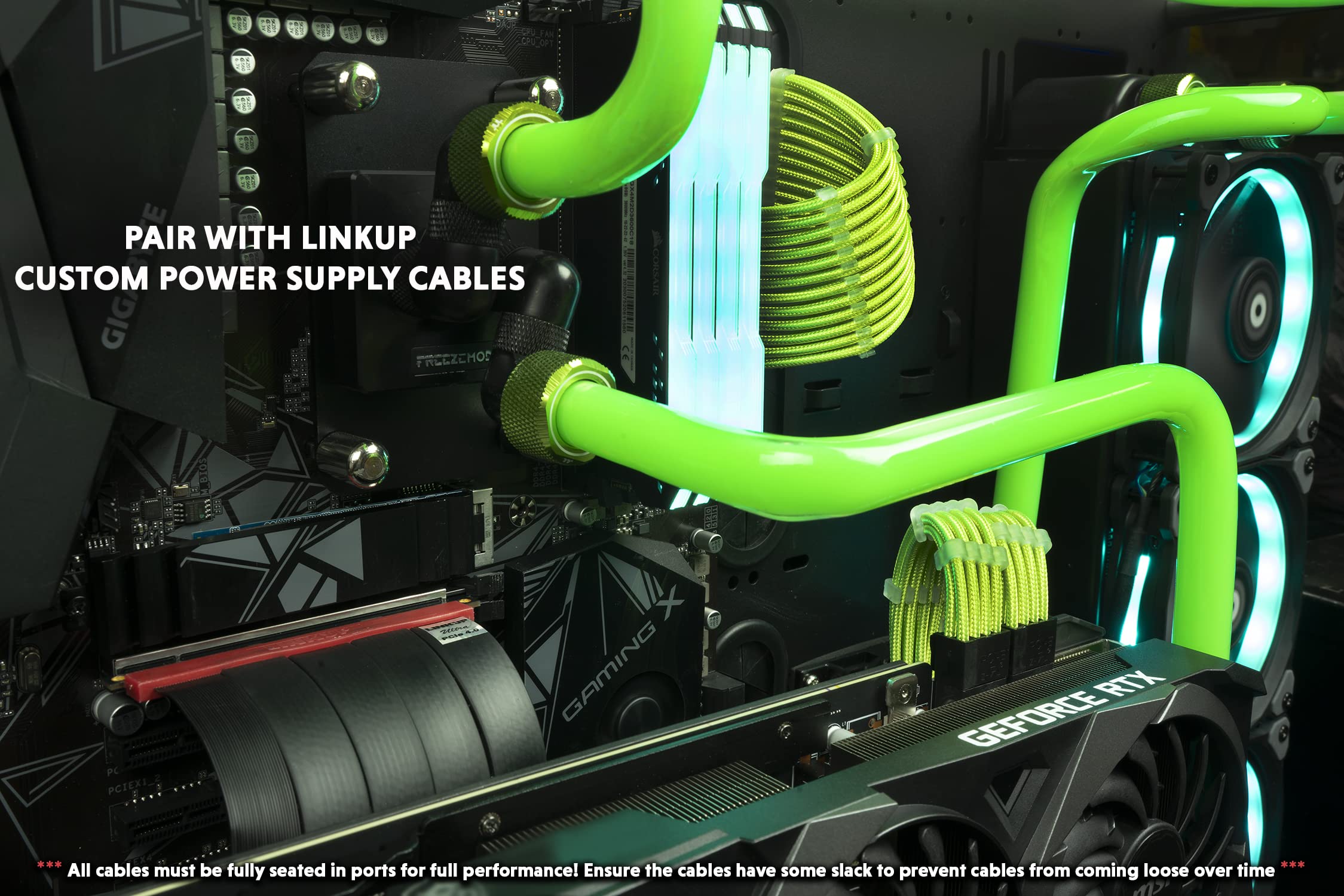 Foto 6 pulgar | Cable Vertical Pcie 4.0 X16 Linkup Ultra Blindado De 20 Cm - Venta Internacional.