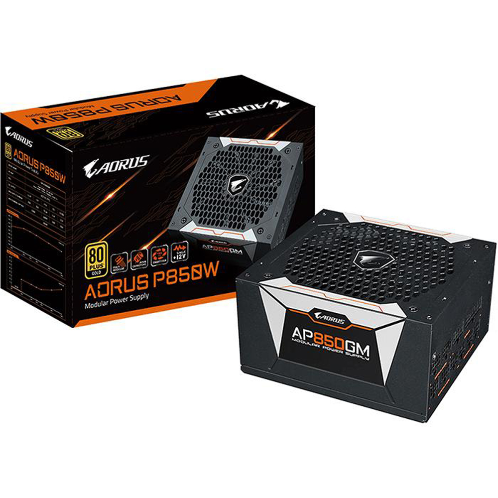 Foto 1 | Fuente de Poder PC Gamer 850w Aorus 80 Plus Gold Modular Gp-ap850gm color Negro