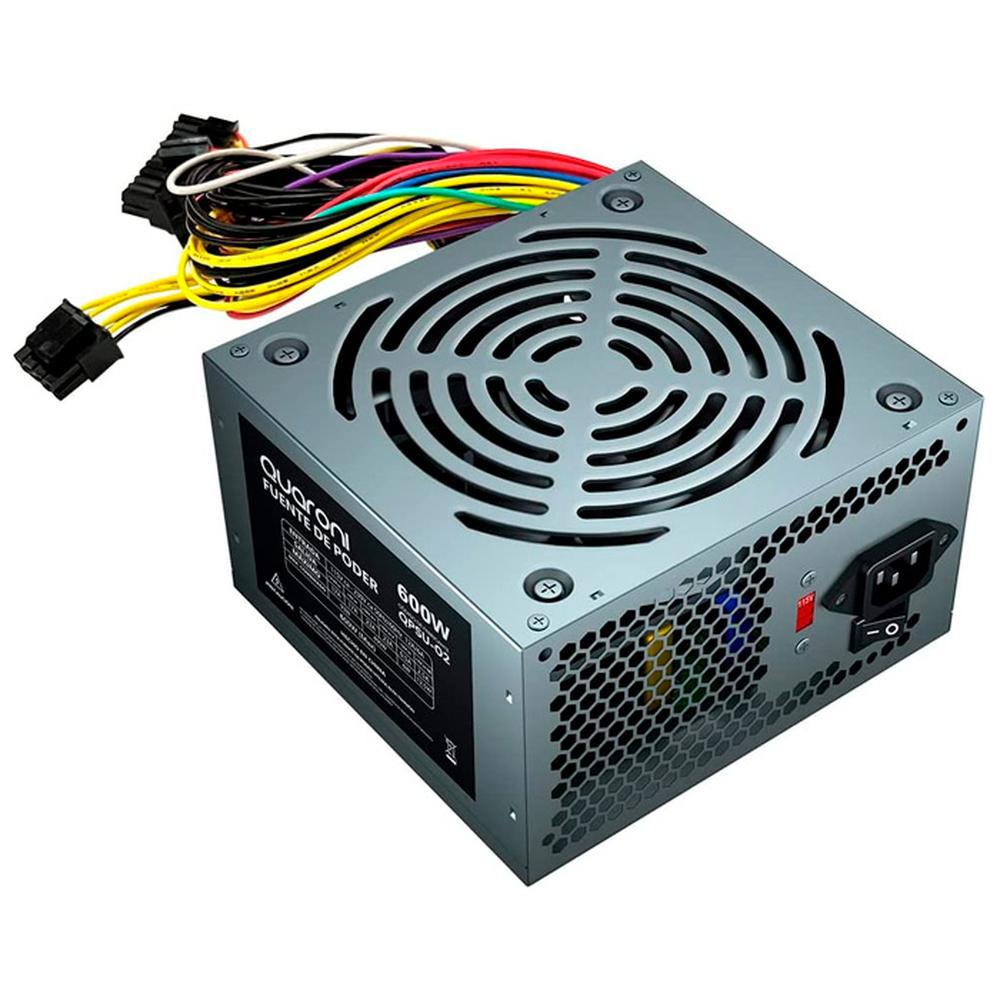 Foto 2 | Fuente De Poder PC 600w Quaroni Atx 24p Sata Qpsu-02 color Gris