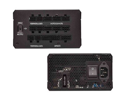 Foto 2 | Fuente Corsair HX1200 color Negro 1200 W Platinum 80 PLUS Modular CP-9020140-NA