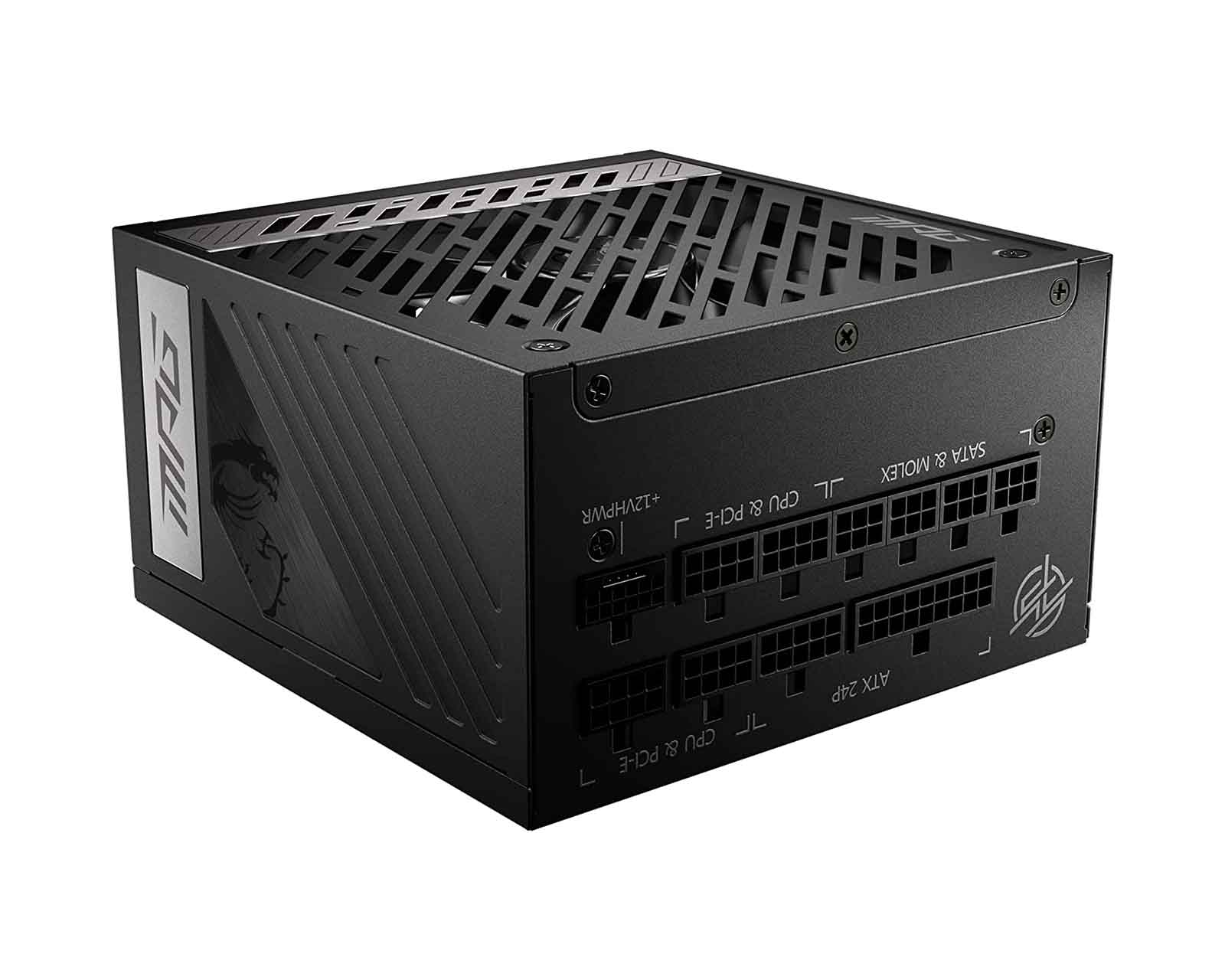 Foto 1 | Fuente de Poder MSI MPG A850G color Negro PCIE5 80 Plus Gold 24-PIN ATX 135 MM 850 W