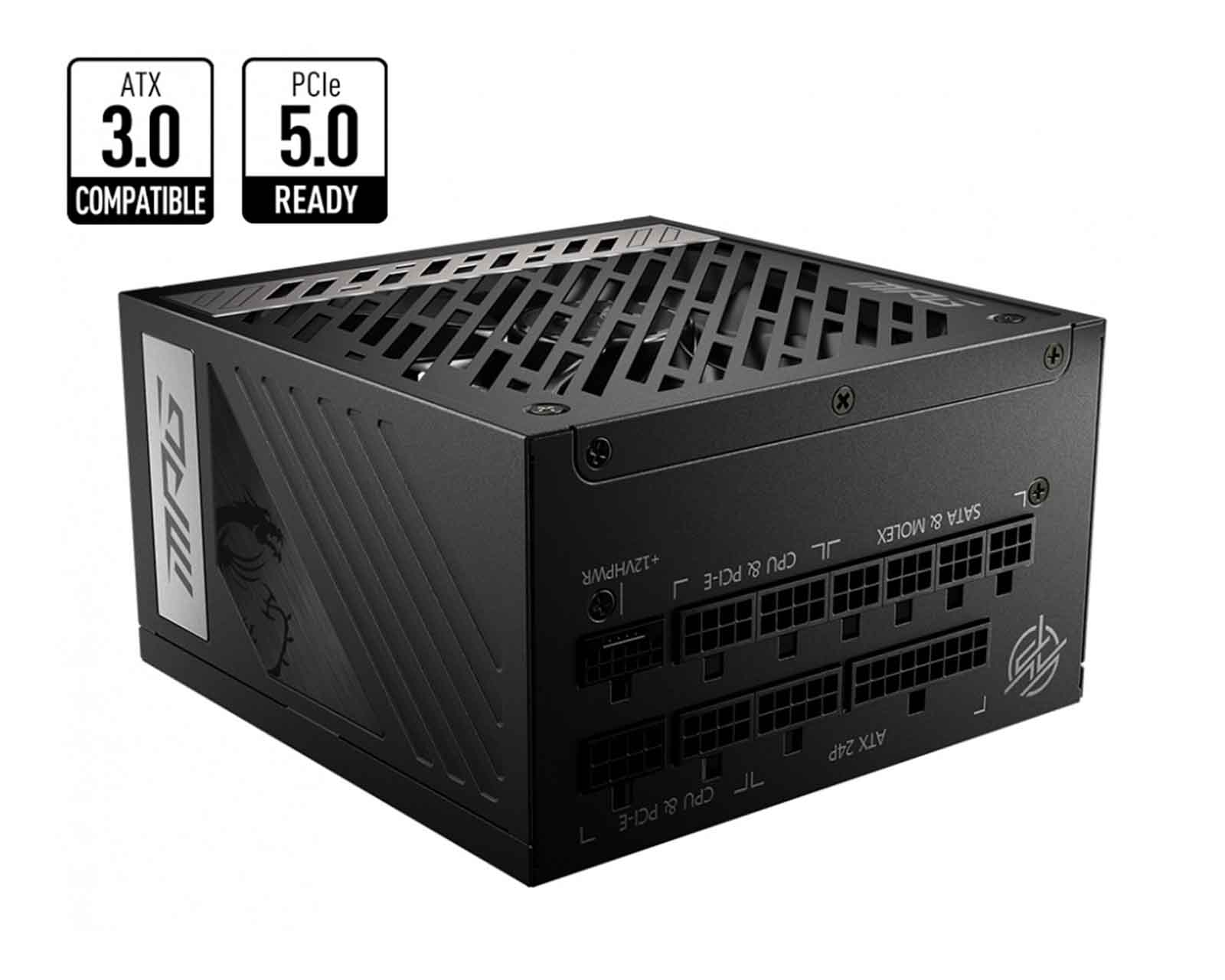 Foto 6 | Fuente de Poder MSI MPG A850G color Negro PCIE5 80 Plus Gold 24-PIN ATX 135 MM 850 W