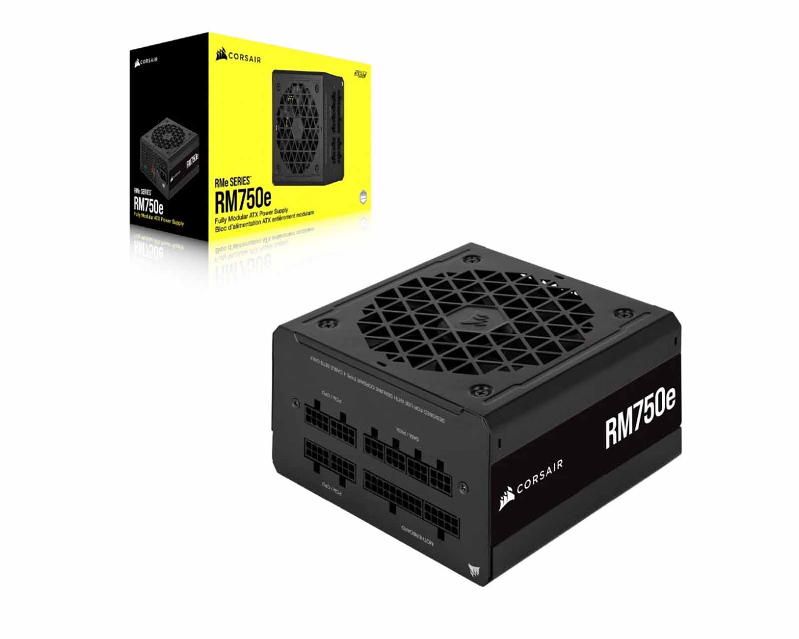 Foto 2 pulgar | Fuente de Poder Corsair RM750e 80 Plus Gold 20+4-pin ATX 120mm 750w