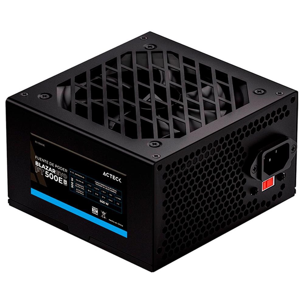 Foto 2 | Fuente De Poder Pc 500w Gamer Acteck Blazar Evo Ft500e Es-05001e Color Negro