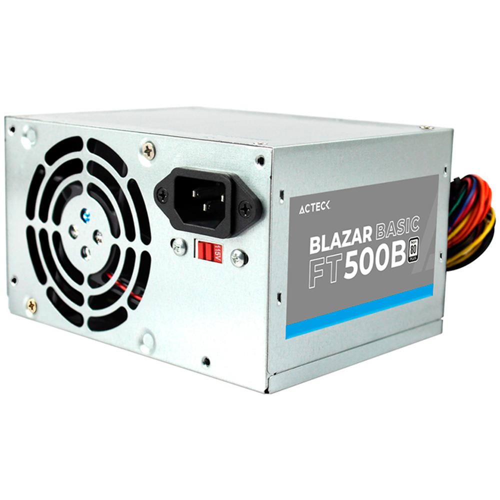 Fuente de Poder Pc 500w Acteck Blazar Basic Ft500b Atx Plata