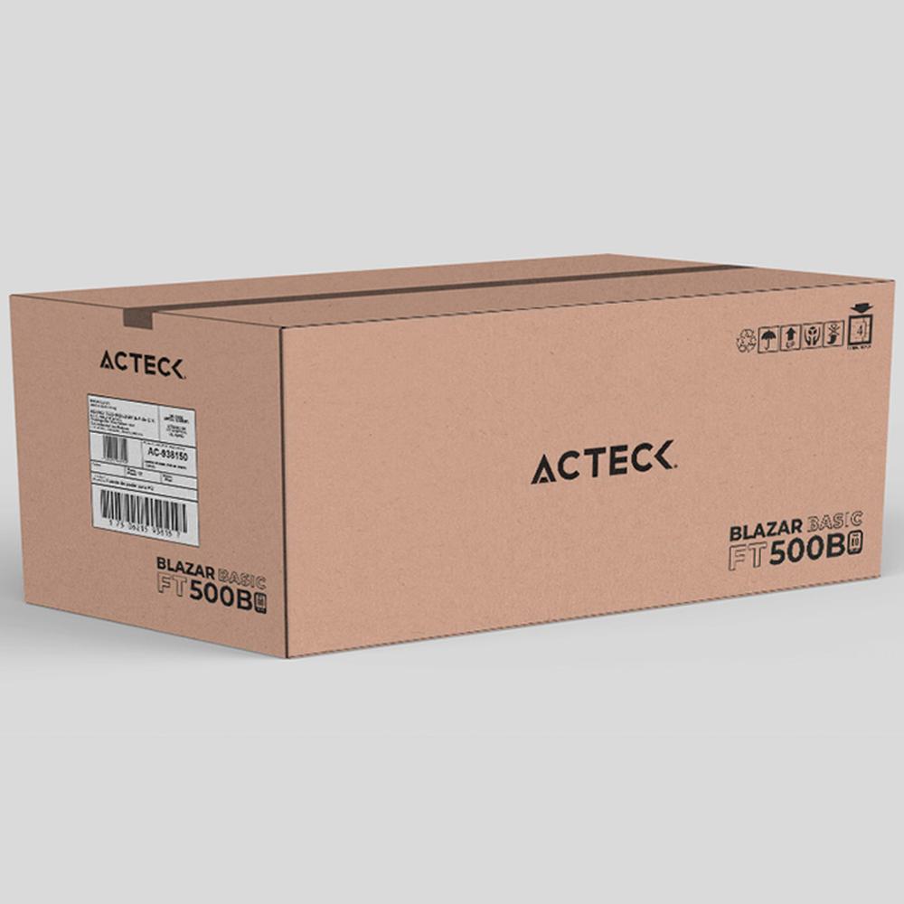 Foto 6 pulgar | Fuente de Poder Pc 500w Acteck Blazar Basic Ft500b Atx Plata