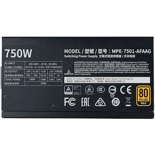Foto 5 | Fuente de Poder Cooler Master Mwe Gold 750 V2 Modular 750w 80 Plus