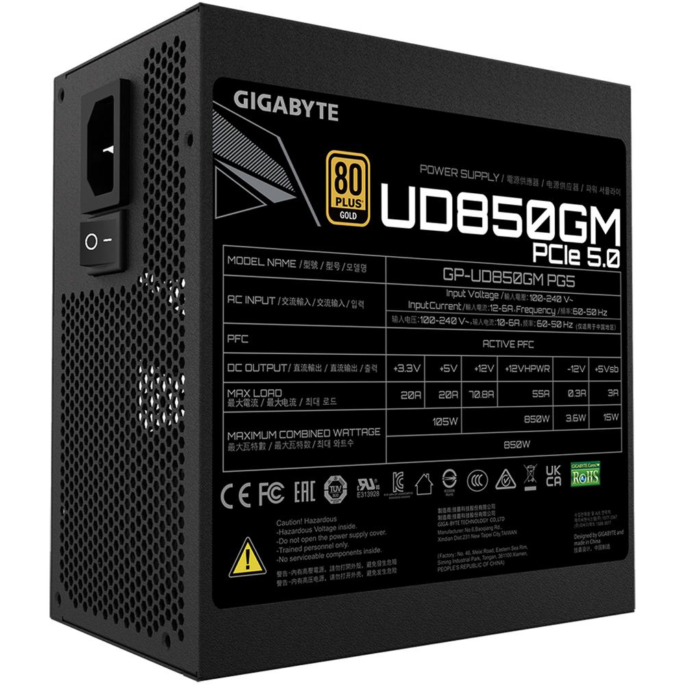 Foto 2 | Fuente De Poder Pc 850w Gamer Gigabyte 80 Plus Gold Modular Gp-ud850gm Pg5