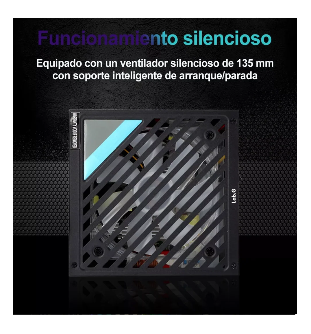 Foto 3 | Fuente de Alimentación Universal de Sobremesa 650w Negro