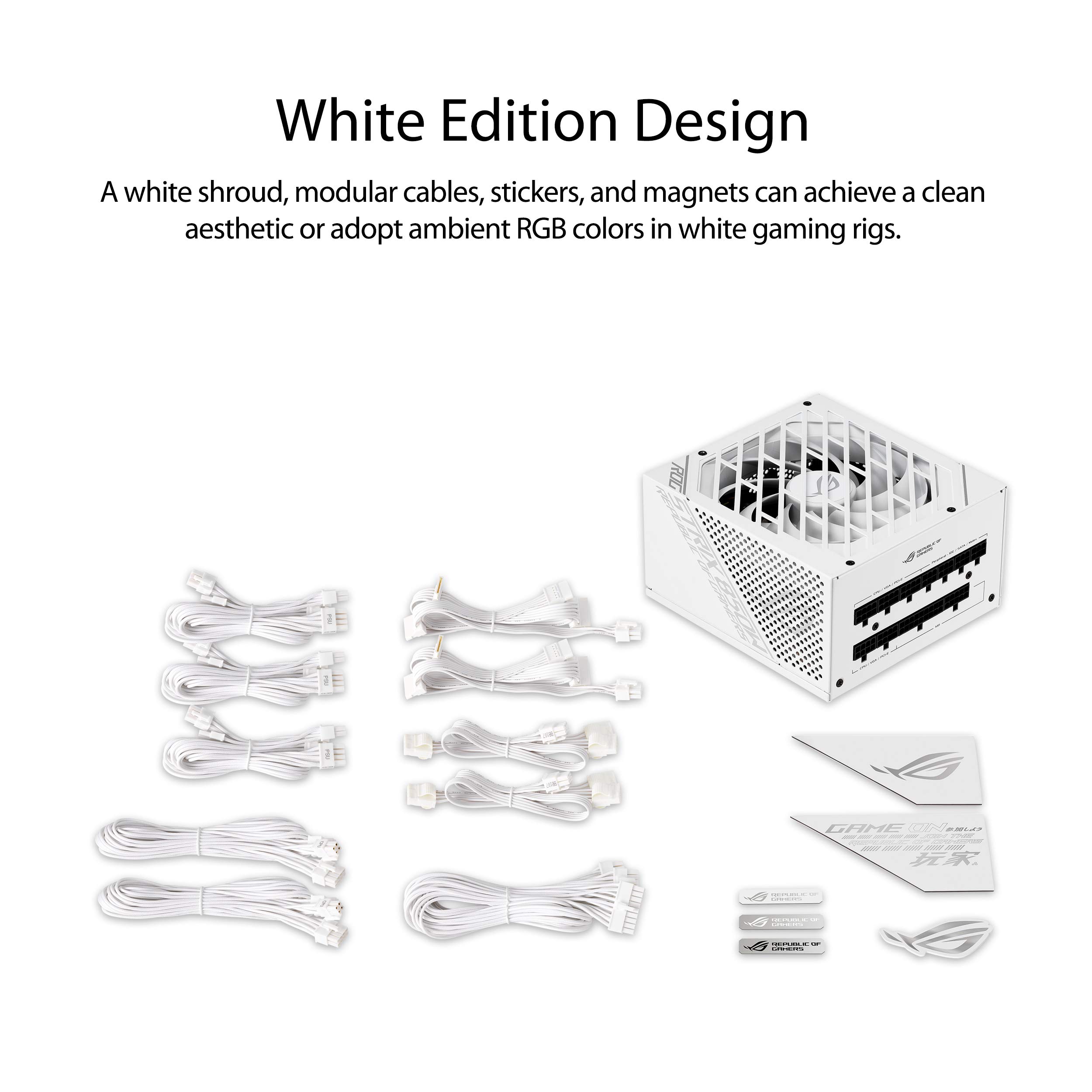 Foto 3 pulgar | Fuente De Alimentación Asus Rog Strix 850w White 80 Plus Gold - Venta Internacional