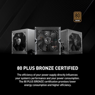 Foto 2 | Fuente de Alimentación para Juegos Msi Mag A550bn 550w 80 Plus Bronze - Venta Internacional