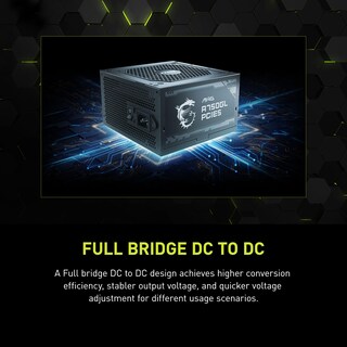Foto 6 | Fuente de Alimentación Msi Mag A750gl 750w 80 Plus Gold Totalmente Modular - Venta Internacional