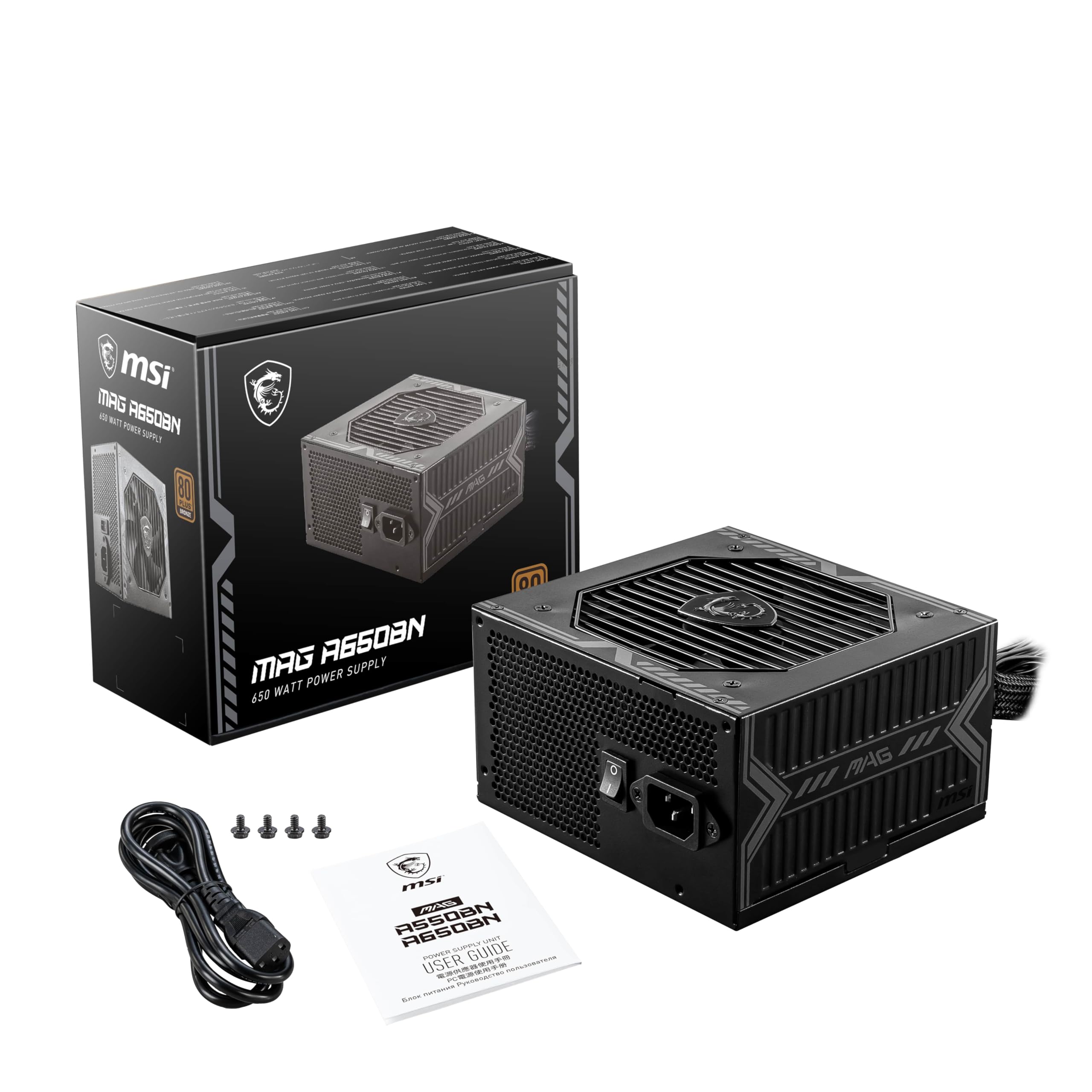 Foto 2 | Fuente de Alimentación para Juegos Msi Mag A650bn 650w 80 Plus Bronze - Venta Internacional