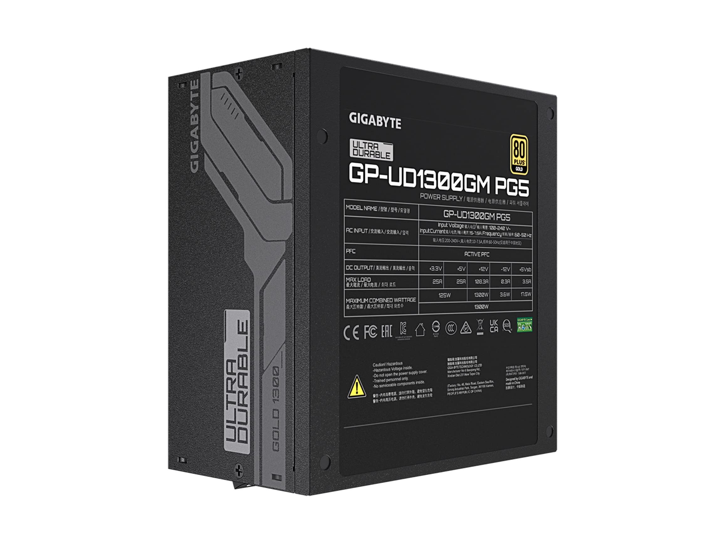 Foto 6 | Fuente de Alimentación Gigabyte Gp-ud1300gm Pg5 1300w 80 Plus Gold - Venta Internacional
