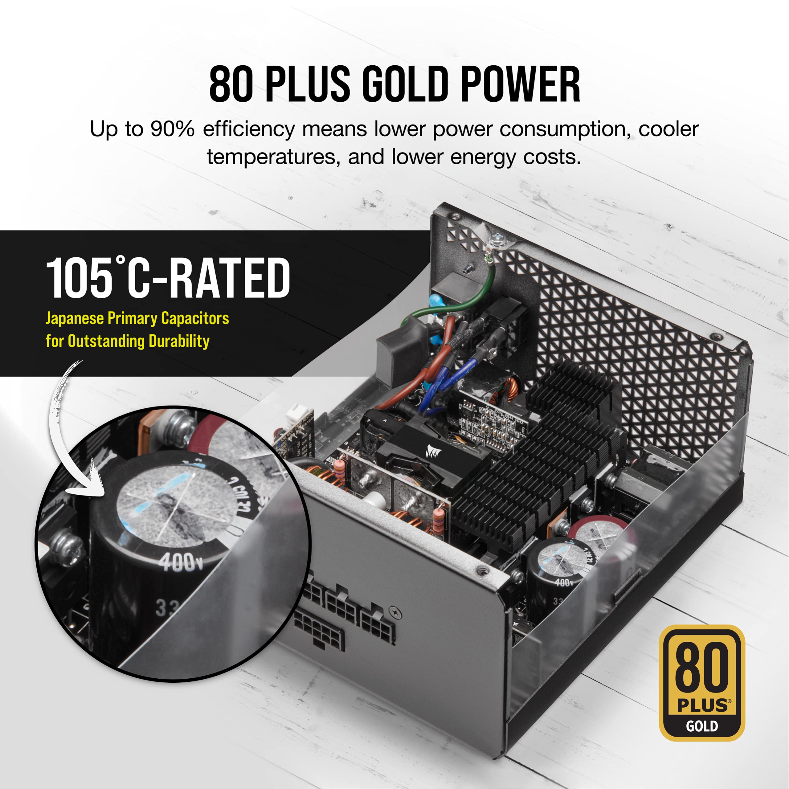 Foto 4 pulgar | Fuente De Alimentación Corsair Rm850x Totalmente Modular Atx 80 Plus Gold - Venta Internacional.