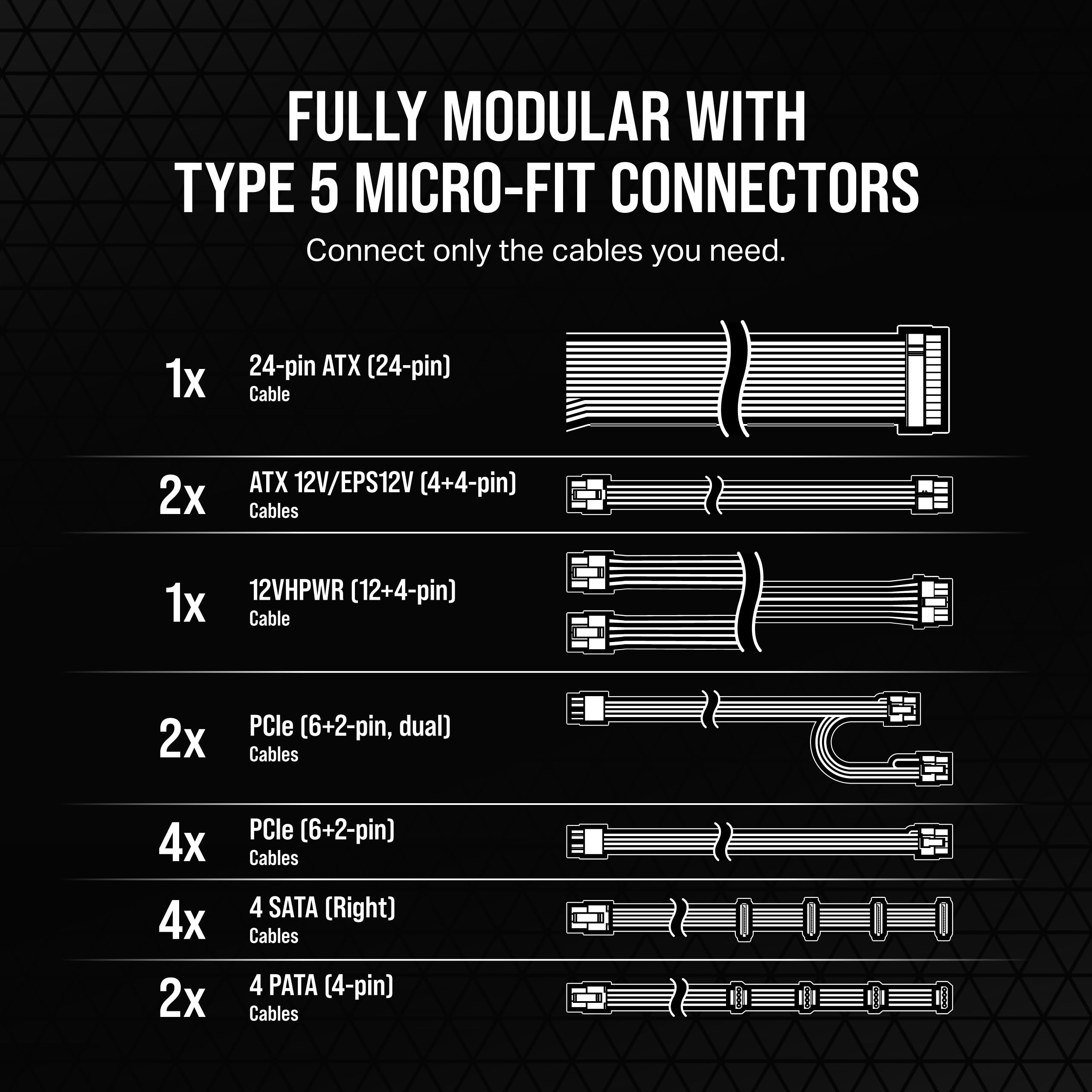 Foto 7 pulgar | Fuente De Alimentación Corsair Rm1200x Shift Atx Totalmente Modular - Venta Internacional.