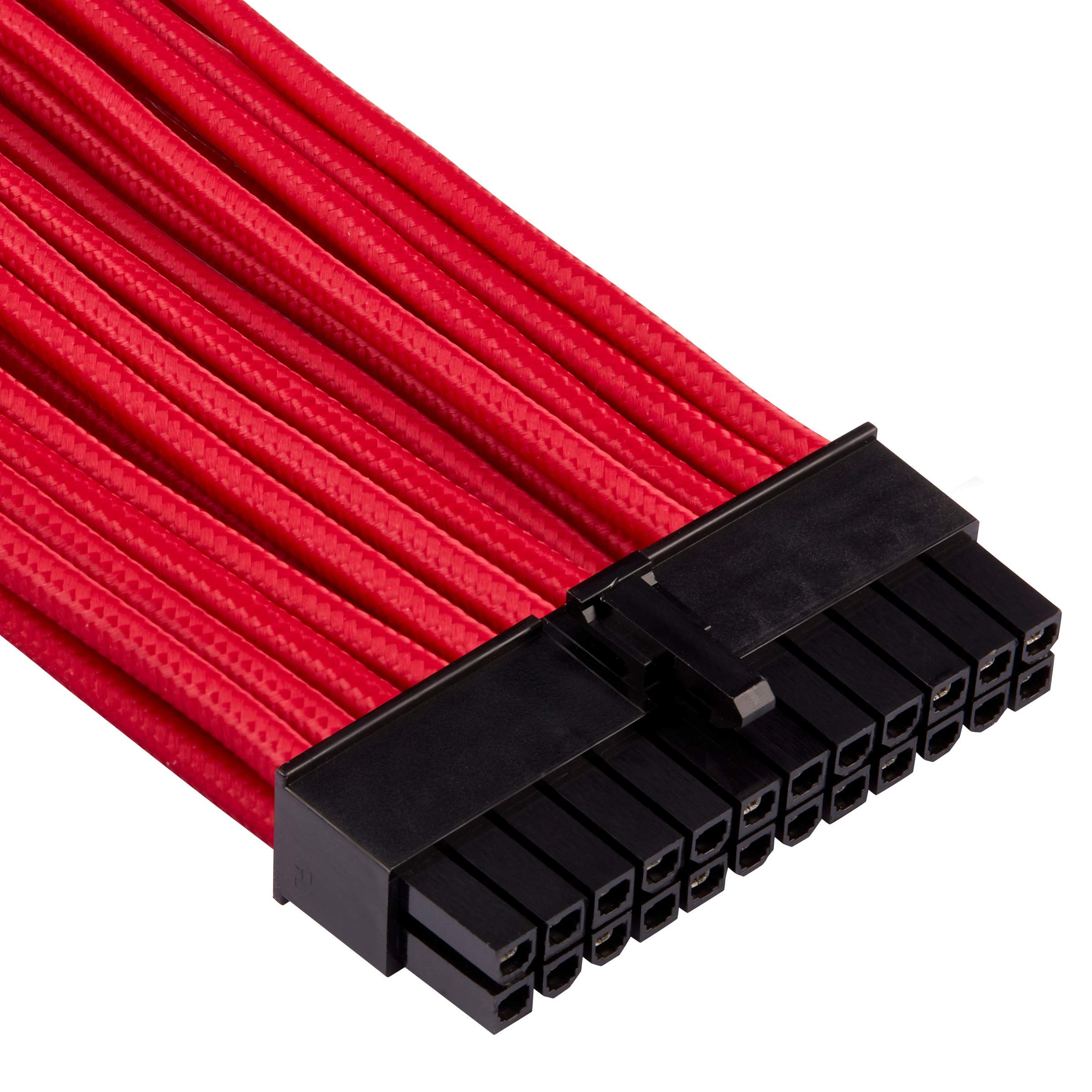Foto 3 | Kit Básico De Cables Psu Corsair Premium Con Fundas Individuales, Color Rojo - Venta Internacional.