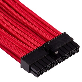 Foto 3 | Kit Básico De Cables Psu Corsair Premium Con Fundas Individuales, Color Rojo - Venta Internacional.