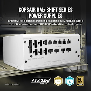 Foto 2 | Fuente De Alimentación Corsair Rm1000x Shift Totalmente Modular Atx 80 Plus Gold - Venta Internacional.