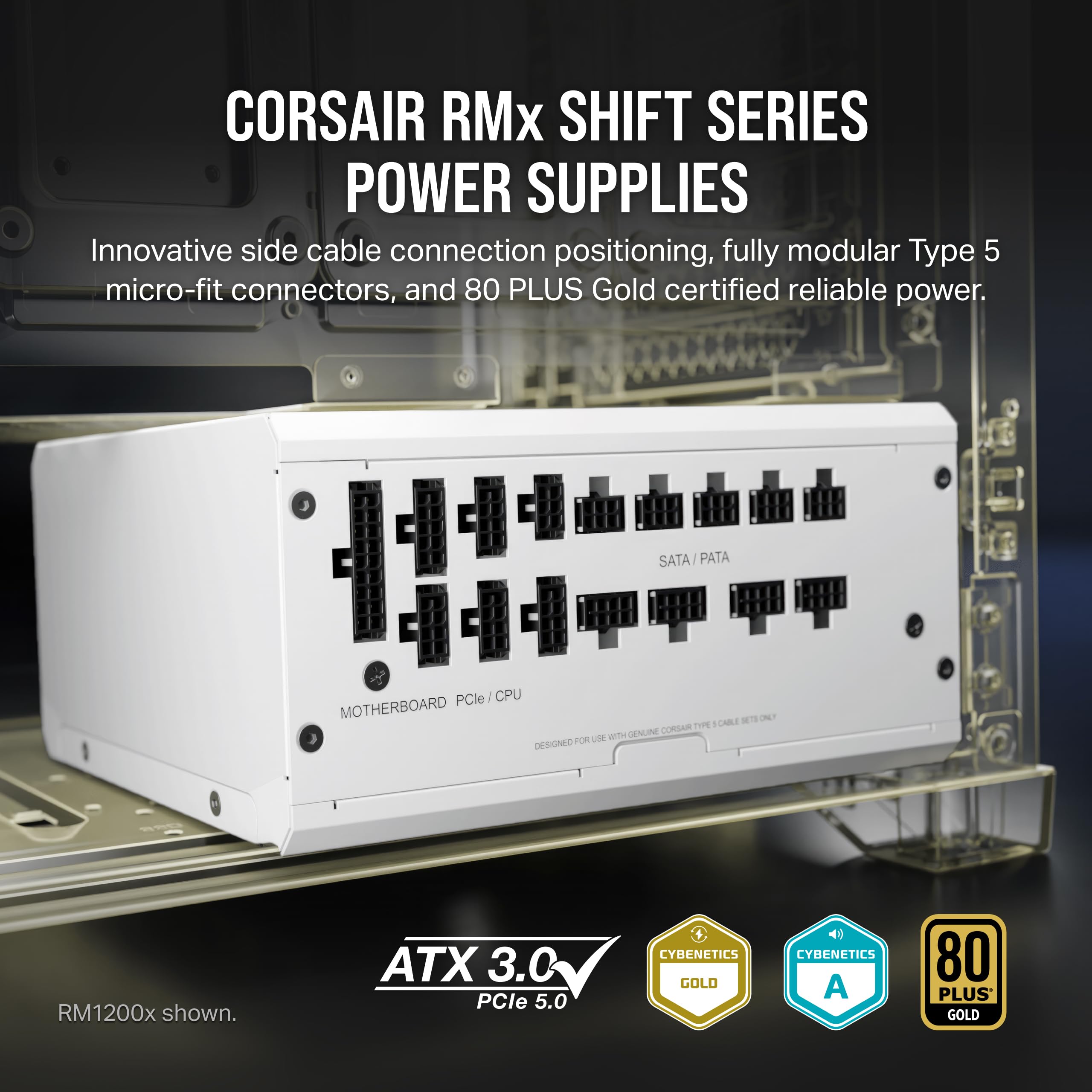 Foto 2 | Fuente De Alimentación Corsair Rm850x Shift Totalmente Modular Atx 850w - Venta Internacional.
