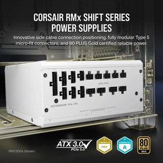Foto 2 | Fuente De Alimentación Corsair Rm850x Shift Totalmente Modular Atx 850w - Venta Internacional.