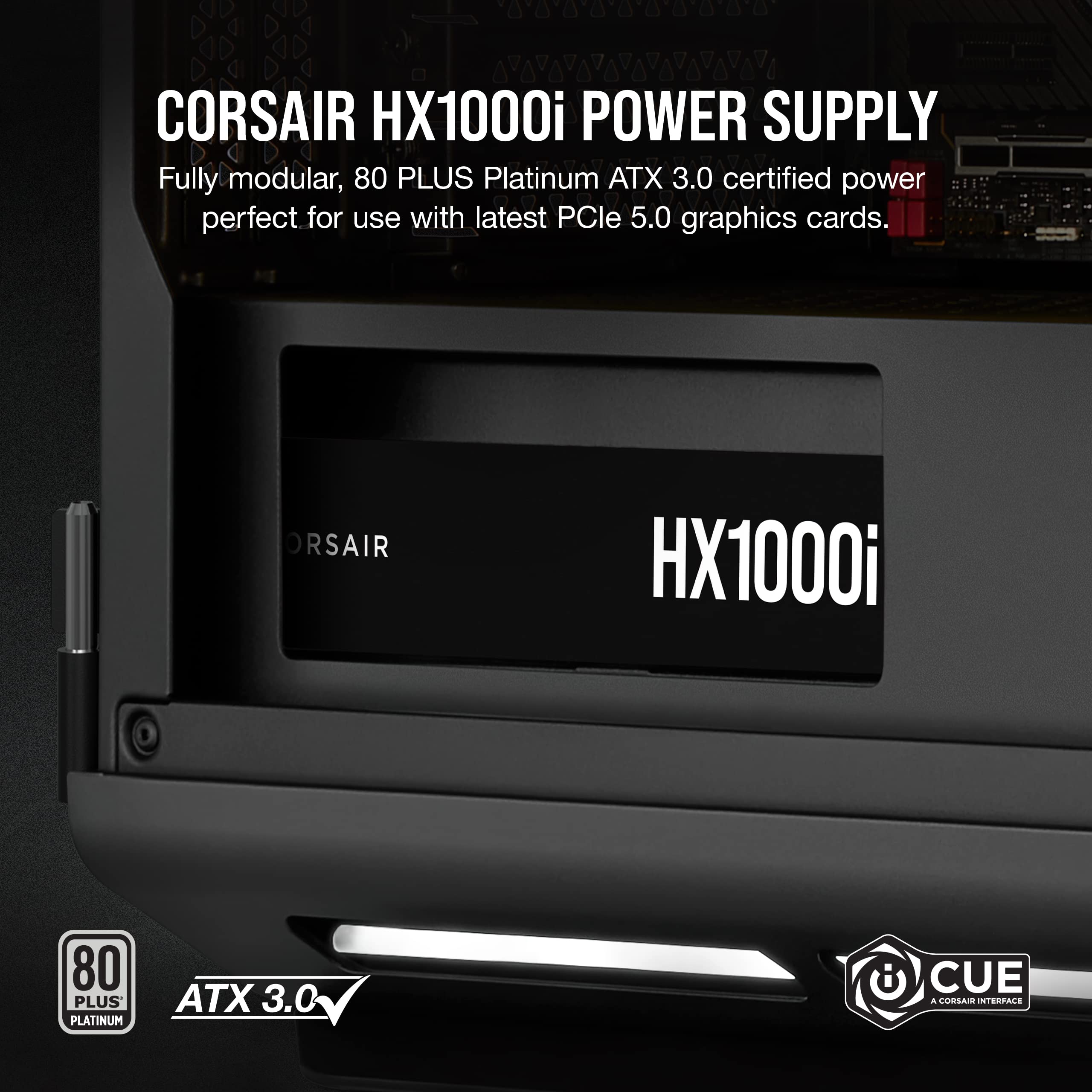 Foto 3 pulgar | Fuente De Alimentación Corsair Hx1000i Ultra-low Noise 80 Plus Platinum - Venta Internacional.