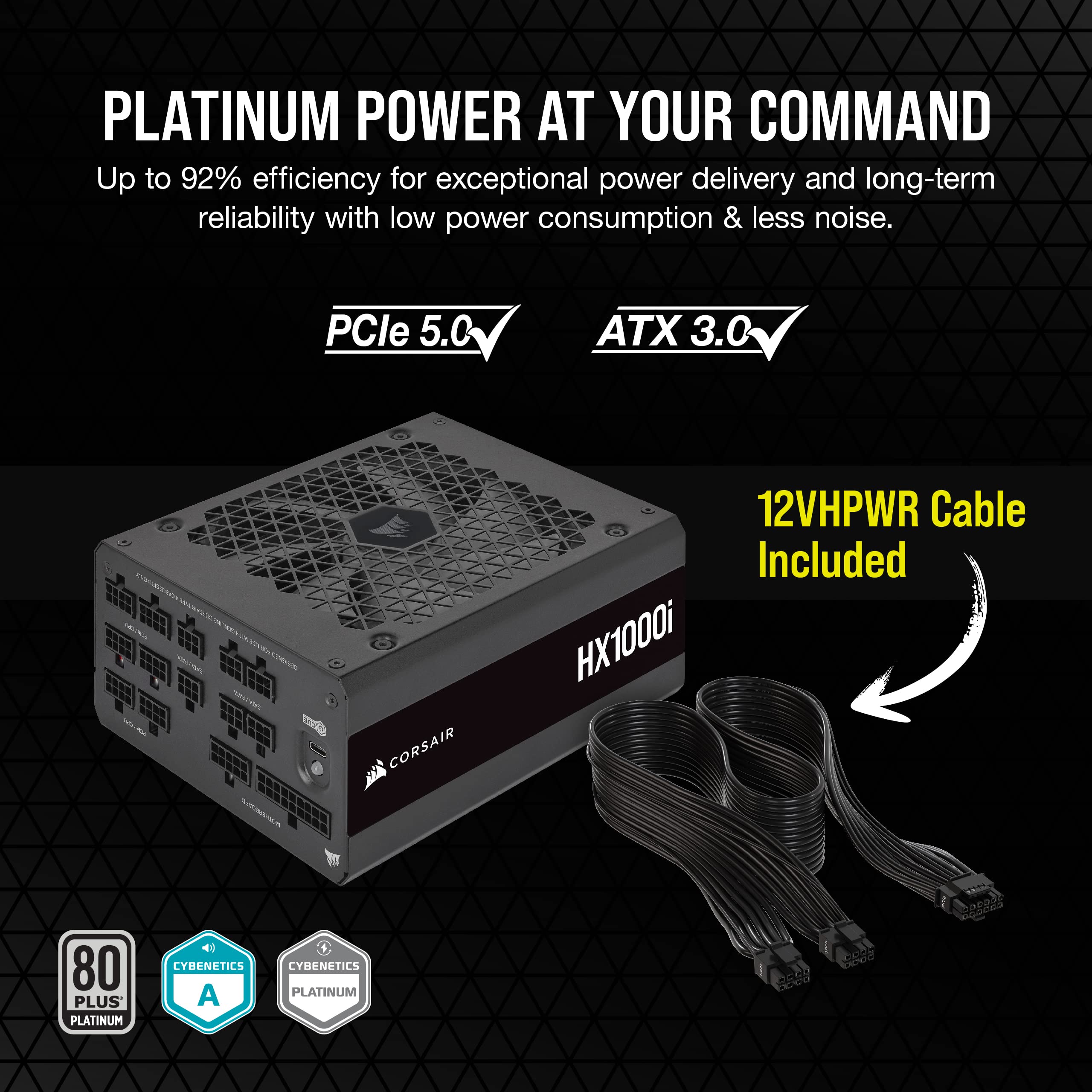 Foto 4 pulgar | Fuente De Alimentación Corsair Hx1000i Ultra-low Noise 80 Plus Platinum - Venta Internacional.