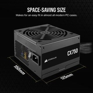 Foto 5 | Fuente de Alimentación Corsair CX750 80 Plus Bronze 750w - Venta Internacional