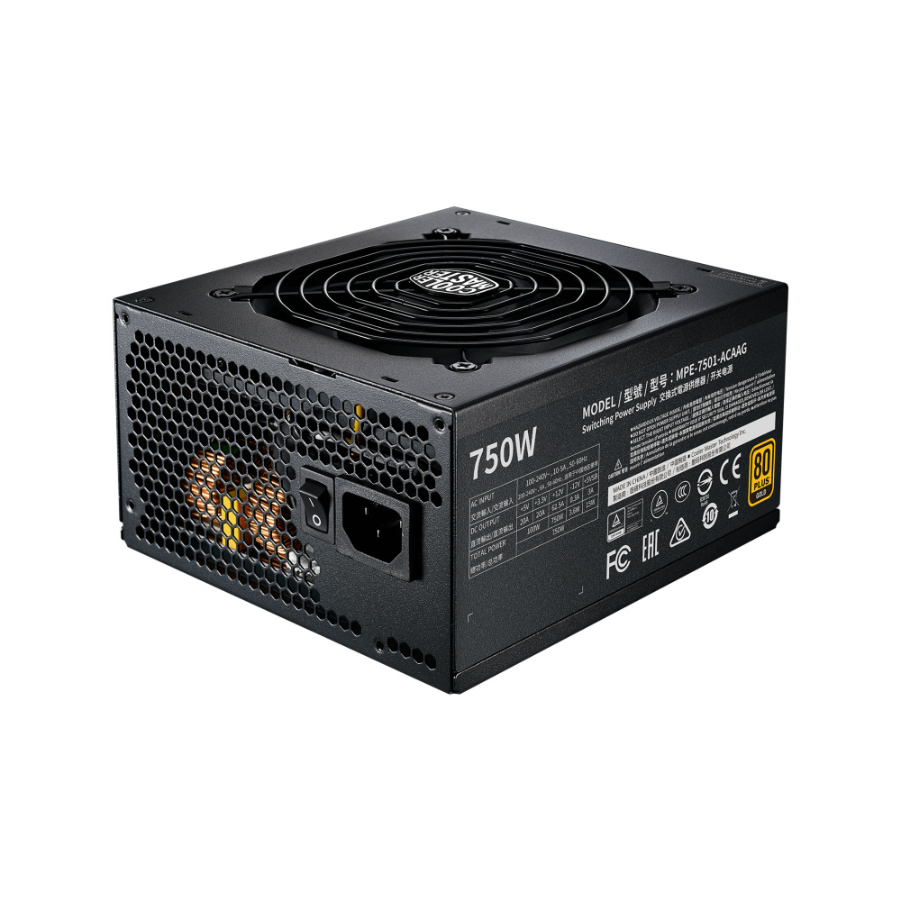 Foto 1 | Fuente De Poder Cooler Master Mwe Gold 750-v2 80 Plus Gold, 750w, 24-pin Atx