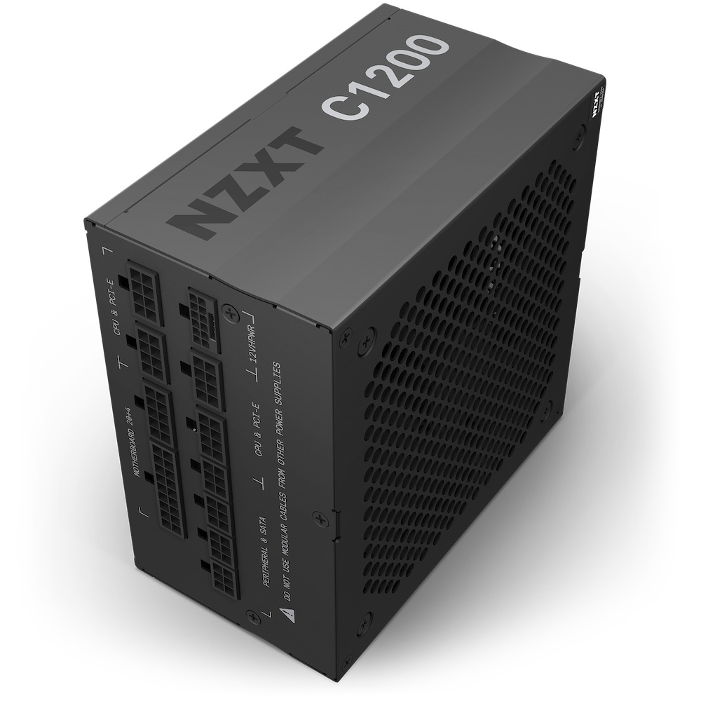 Foto 4 pulgar | Fuente De Poder Nzxt C1200 Gold 80 Plus Gold, 24-pin Atx, 135mm, 1200w