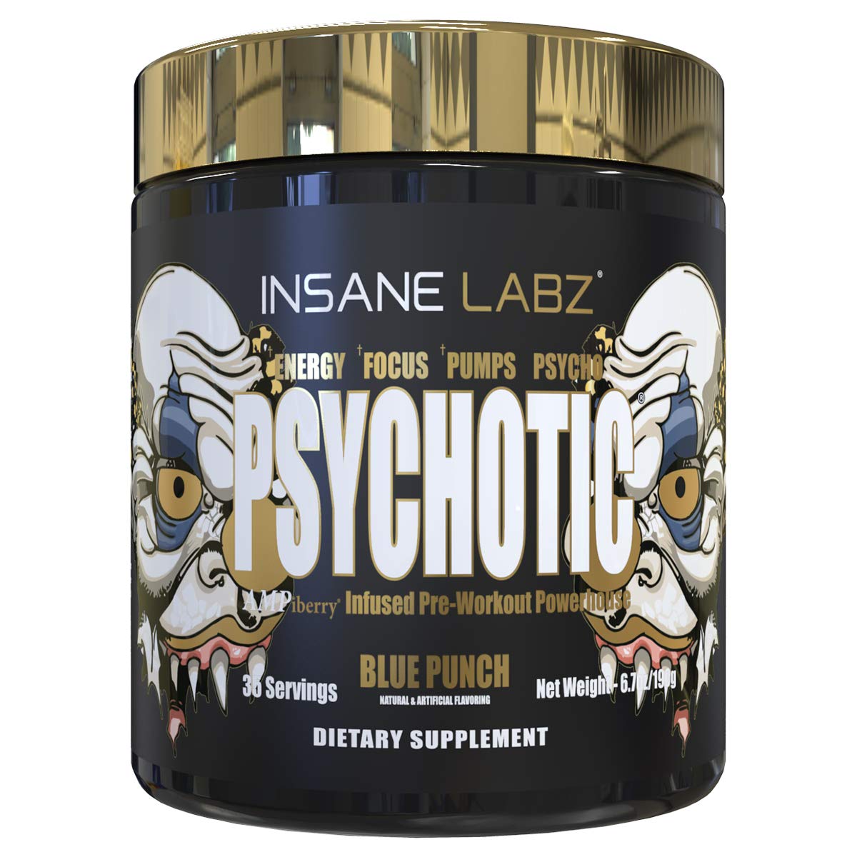 Foto 2 pulgar | Polvo Para Antes Del Entrenamiento Insane Labz Psychotic Gold Con Energía - Venta Internacional.