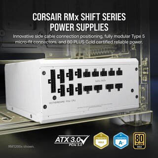 Foto 2 | Fuente De Alimentación Corsair Rm750x Shift Totalmente Modular Atx 750w - Venta Internacional.