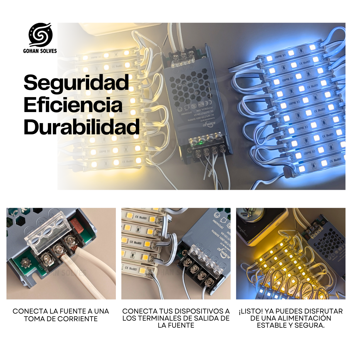 Foto 3 | Fuente Poder Alimentación Conmutada Interior 12v 60w 5a Slim