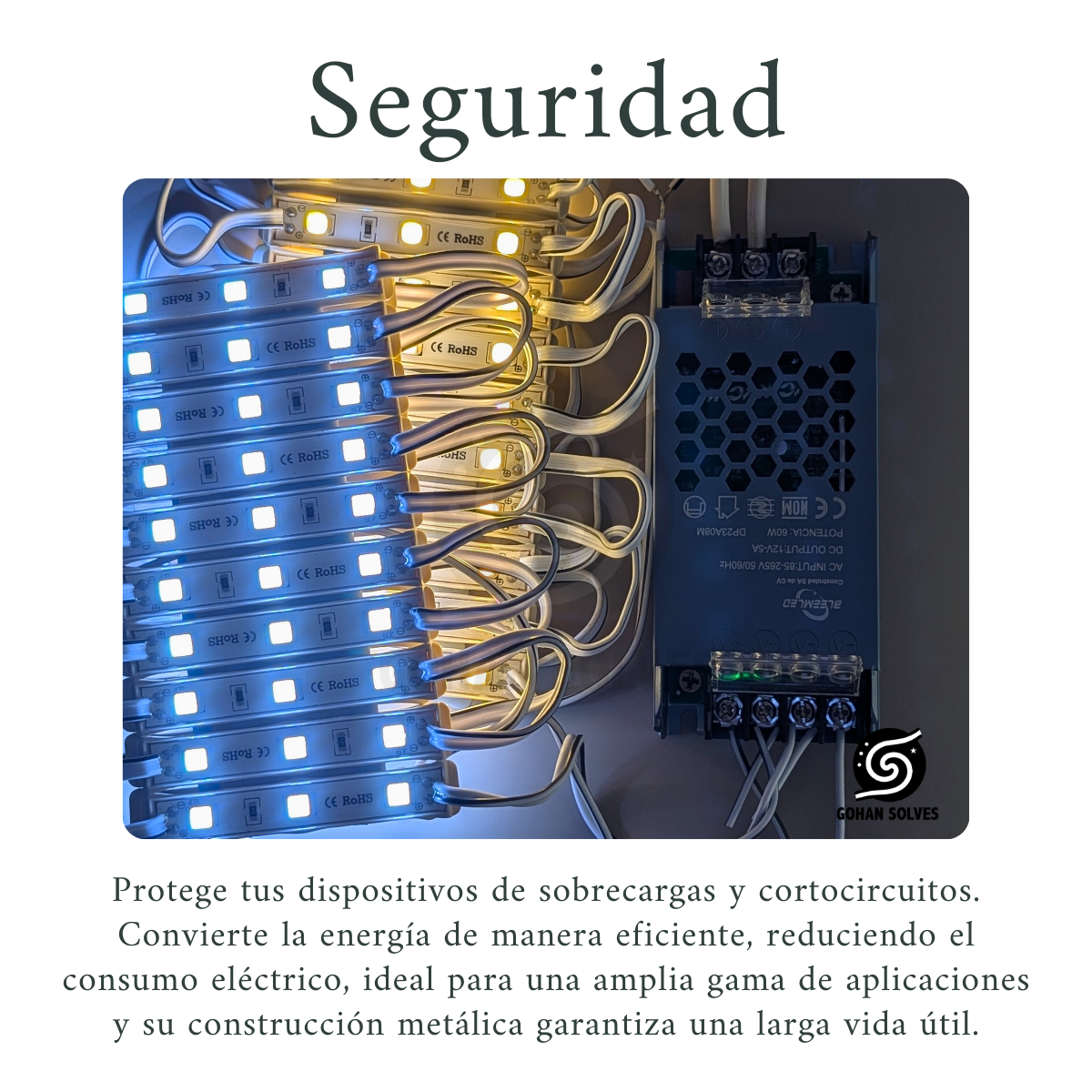 Foto 4 | Fuente Poder Alimentación Conmutada Interior 12v 60w 5a Slim