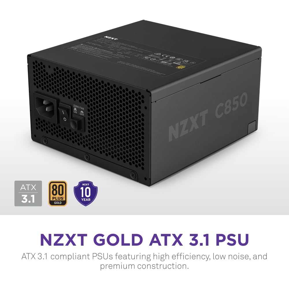 Foto 3 pulgar | Fuente De Alimentación Nzxt C850 Gold Atx 3.1 850w 80 Plus Gold - Venta Internacional.