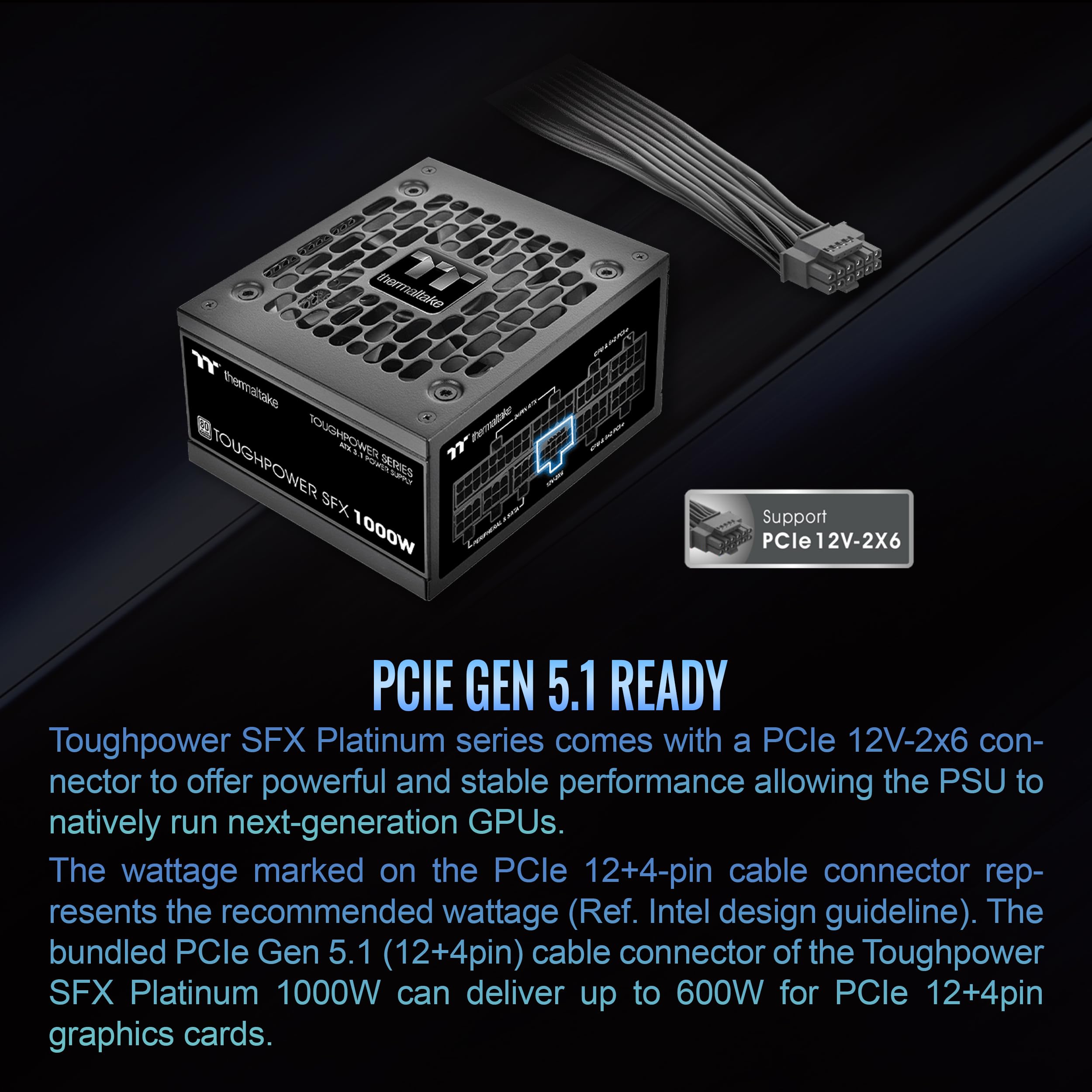 Foto 5 pulgar | Fuente De Alimentación Thermaltake Toughpower Sfx 1000w 80plus Platinum - Venta Internacional.