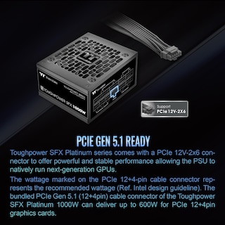 Foto 4 | Fuente De Alimentación Thermaltake Toughpower Sfx 1000w 80plus Platinum - Venta Internacional.