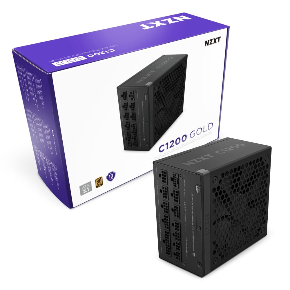 Foto 2 pulgar | Fuente De Alimentación Nzxt C1200 Gold Atx 3.1 1200w 80 Plus Gold - Venta Internacional.