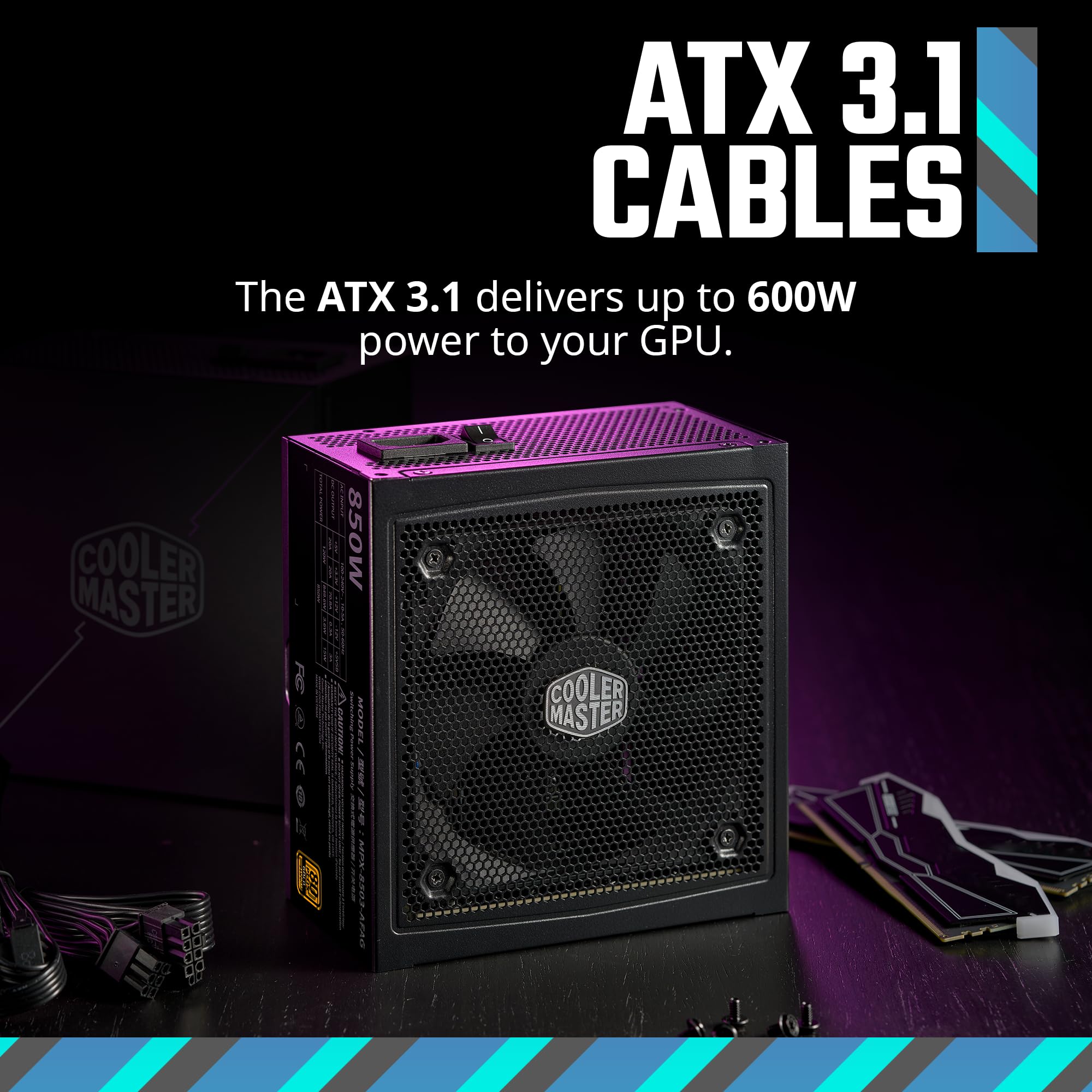 Foto 5 pulgar | Fuente De Alimentación Cooler Master Mwe Gold 850 V3 Atx 3.1 850w - Venta Internacional.